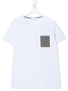 Paolo Pecora Kids футболка с контрастным карманом