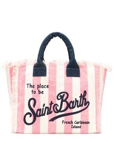 Mc2 Saint Barth парусиновая сумка-тоут Vanity в полоску