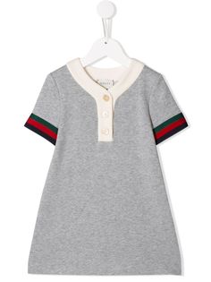 Gucci Kids платье-рубашка с воротником поло