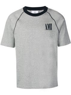 Ami Paris футболка с круглым вырезом и принтом
