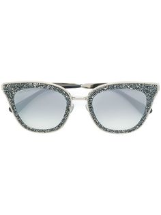 Jimmy Choo Eyewear декорированные солнцезащитные очки в оправе "кошачий глаз"
