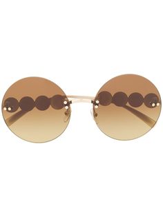 Versace Eyewear солнцезащитные очки с декором Medusa