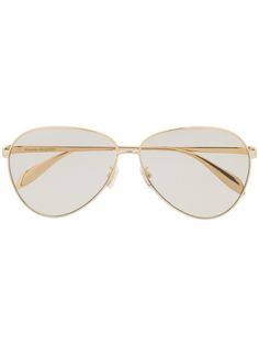 Alexander McQueen Eyewear солнцезащитные очки-авиаторы