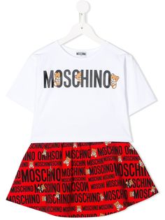 Moschino Kids комплект из топа и юбки Toy Bear