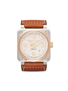 Bell & Ross часы BR03-92 Steel and Rose Gold 42 мм