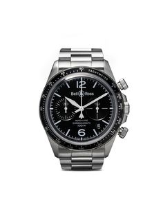 Bell & Ross часы BR V2-94 Black Steel Chronograph