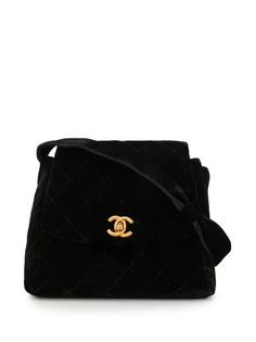 Chanel Pre-Owned стеганая сумка на плечо