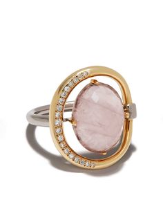 Charlotte Chesnais кольцо Project Special Surmesure из розового золота с бриллиантами и камнями