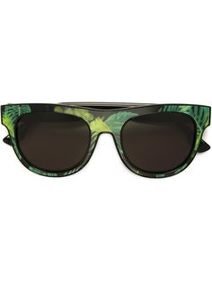 Diesel солнцезащитные очки с тропическим принтом