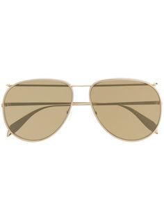 Alexander McQueen Eyewear солнцезащитные очки-авиаторы
