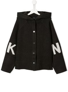 Dkny Kids куртка с капюшоном и логотипом