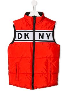 Dkny Kids жилет с контрастным логотипом