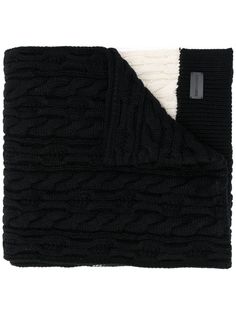 Saint Laurent длинный шарф фактурной вязки
