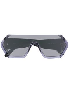 Courrèges Eyewear массивные солнцезащитные очки с затемненными линзами