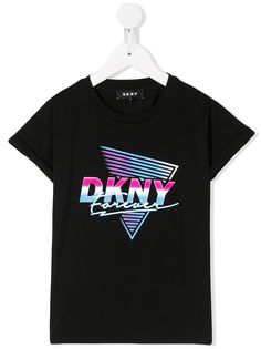 Dkny Kids футболка с графичным принтом