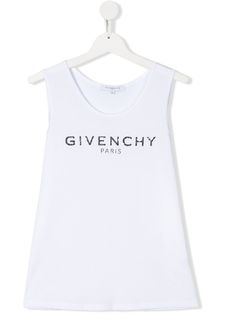 Givenchy Kids топ без рукавов с логотипом