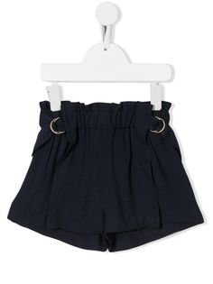 Chloé Kids расклешенные шорты с пряжками