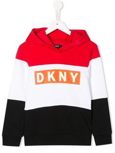 Dkny Kids худи свободного кроя в стиле колор-блок