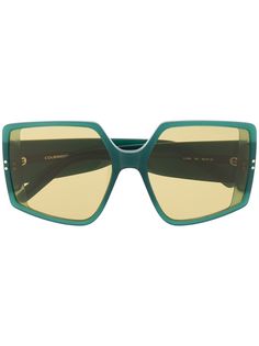 Courrèges Eyewear солнцезащитные очки в массивной оправе