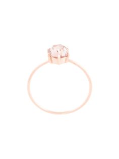 Natalie Marie Rose Cut Ring with Peach Zircon
