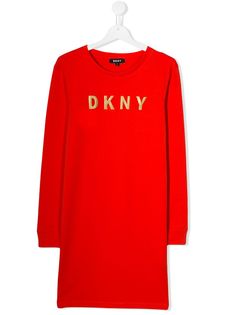 Dkny Kids платье-футболка с логотипом