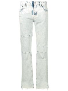 Mm6 Maison Margiela прямые джинсы со вставками