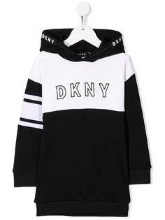 Dkny Kids платье-толстовка с вышитым логотипом