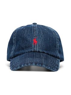 Polo Ralph Lauren джинсовая кепка с вышитым логотипом