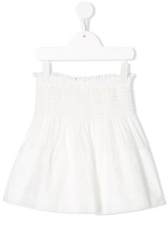 Chloé Kids юбка с вышивкой