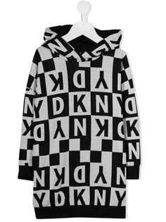 Dkny Kids платье-худи с логотипом