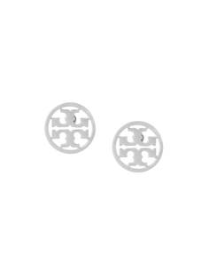 Tory Burch круглые серьги с логотипом