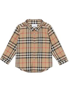 Burberry Kids рубашка в клетку Vintage Check