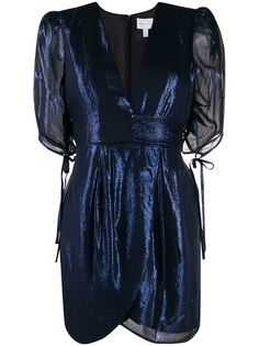 Alice McCall платье мини с эффектом металлик и V-образным вырезом