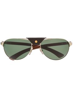 Cartier Eyewear солнцезащитные очки-авиаторы Santos de Cartier