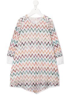 Missoni Kids платье с узором зигзаг