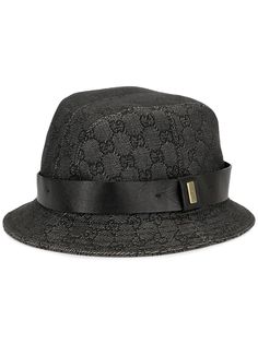 Gucci Pre-Owned шляпа-трилби с узором GG Supreme
