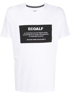 Ecoalf футболка с контрастным логотипом