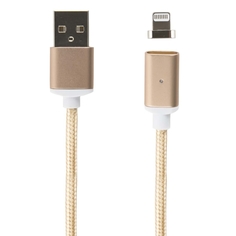 Кабель для iPod, iPhone, iPad Red Line USB - 8-pin, нейлон, золотой