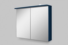 Зеркальный шкаф 80х68 см глубокий синий матовый Am.Pm Spirit V2.0 M70AMCX0801DM Am.Pm.