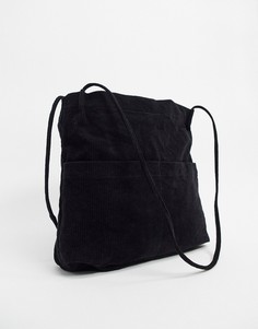 Черная объемная сумка-тоут SVNX-Черный