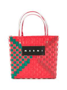 Marni Market плетеная мини-сумка на плечо