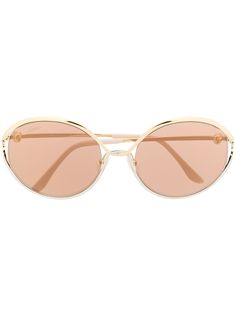 Cartier Eyewear солнцезащитные очки в круглой оправе