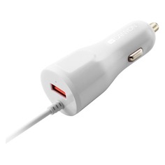 Автомобильное зарядное устройство Canyon CNE-CCA033W, USB, 8-pin Lightning (Apple), 2.4A, белый