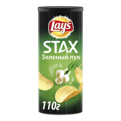 Чипсы картофельные Lays Stax Зеленый лук 110 г