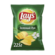 Чипсы картофельные Lays Зеленый лук 225 г