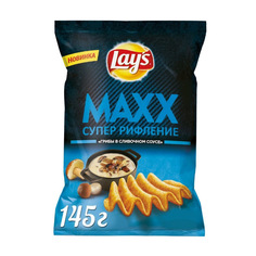 Чипсы картофельные Lays Maxx грибы в сливочном соусе 145 г