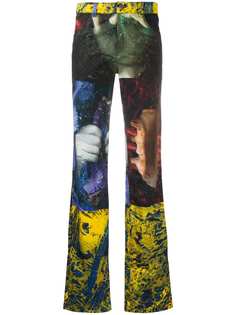 Ottolinger брюки прямого кроя с абстрактным принтом