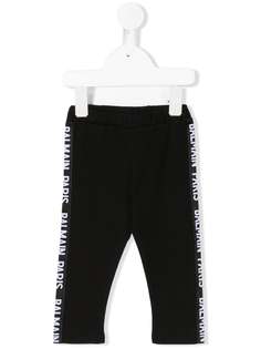 Balmain Kids спортивные брюки с логотипом