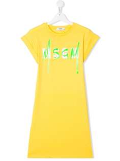 Msgm Kids платье-футболка с логотипом