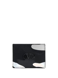 Valentino Garavani картхолдер с камуфляжным узором и логотипом VLogo